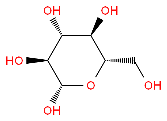 (2S,3S,4R,5R,6S)-6-(hydroxymethyl)oxane-2,3,4,5-tetrol_分子结构_CAS_50-99-7