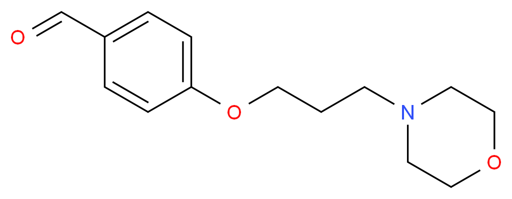 4-[3-(morpholin-4-yl)propoxy]benzaldehyde_分子结构_CAS_71760-44-6