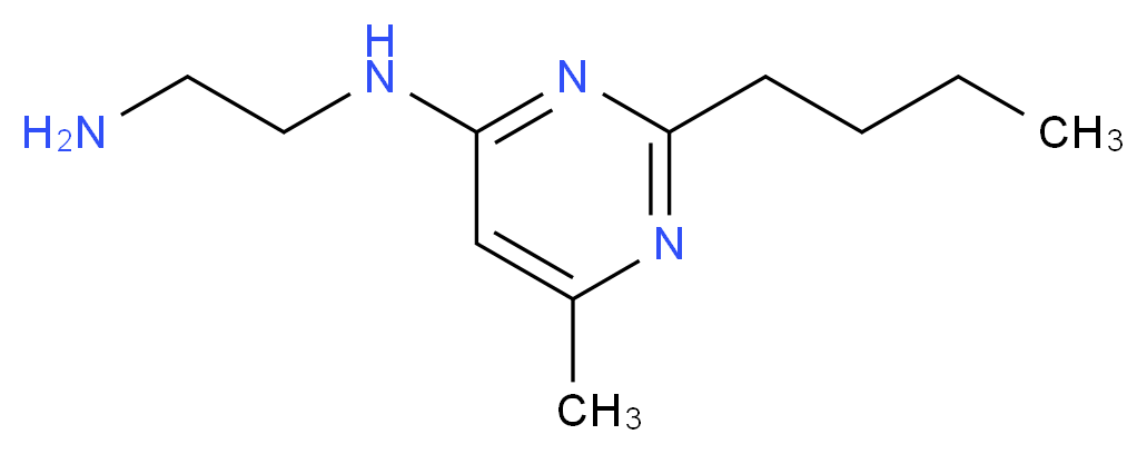 N-(2-aminoethyl)-2-butyl-6-methylpyrimidin-4-amine_分子结构_CAS_915920-26-2