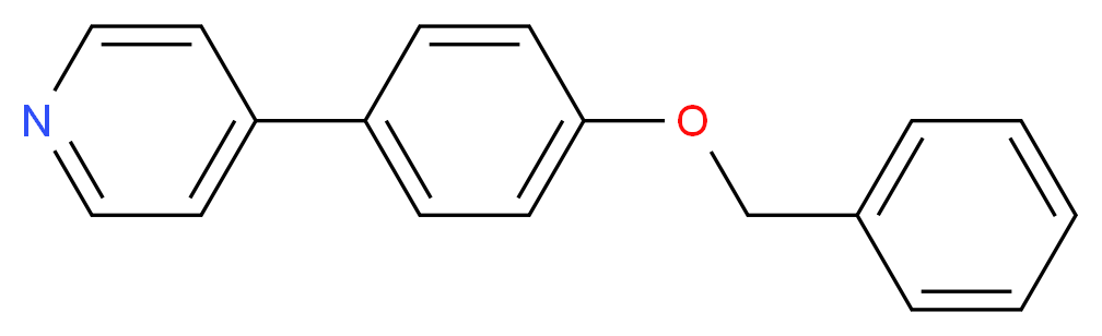 4-[4-(benzyloxy)phenyl]pyridine_分子结构_CAS_627906-66-5
