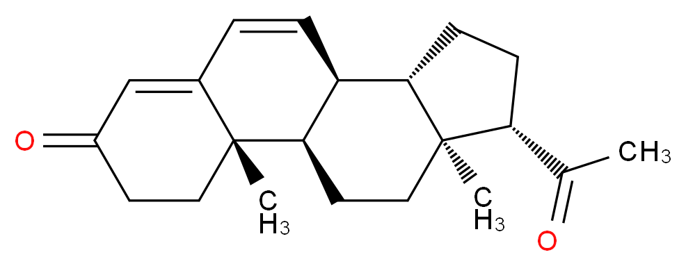 (1R,2S,10S,11S,14S,15S)-14-acetyl-2,15-dimethyltetracyclo[8.7.0.0^{2,7}.0^{11,15}]heptadeca-6,8-dien-5-one_分子结构_CAS_152-62-5