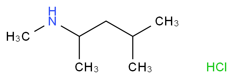 N,4-Dimethyl-2-pentanamine hydrochloride_分子结构_CAS_89979-62-4)