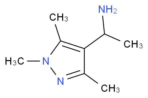 1-(trimethyl-1H-pyrazol-4-yl)ethan-1-amine_分子结构_CAS_936940-12-4