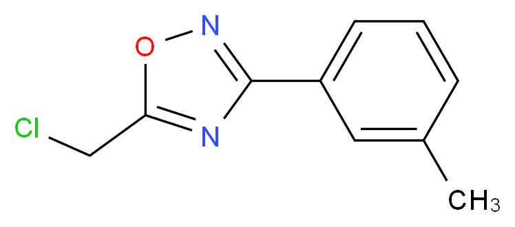 5-(chloromethyl)-3-(3-methylphenyl)-1,2,4-oxadiazole_分子结构_CAS_50737-31-0)