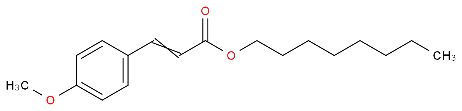 Octyl 4-methoxycinnamate_分子结构_CAS_5466-77-3)