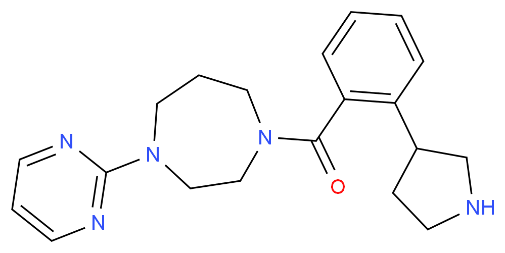 1-(2-pyrimidinyl)-4-[2-(3-pyrrolidinyl)benzoyl]-1,4-diazepane_分子结构_CAS_)
