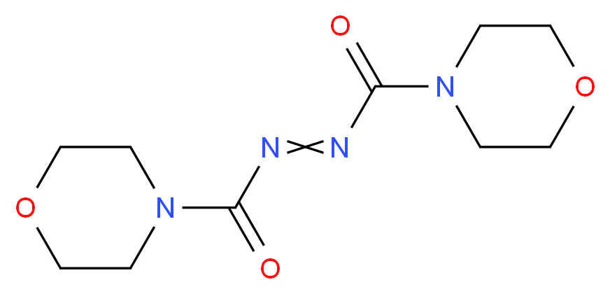 N-[(morpholine-4-carbonyl)imino]morpholine-4-carboxamide_分子结构_CAS_10465-82-4