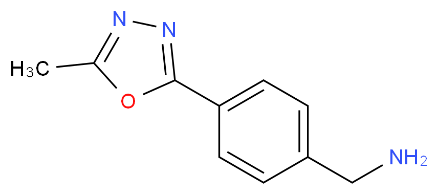 4-(5-methyl-1,3,4-oxadiazol-2-yl)benzylamine_分子结构_CAS_946409-19-4)