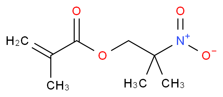 2-甲基-2-硝基丙基甲基丙烯酸酯_分子结构_CAS_2177-42-6)