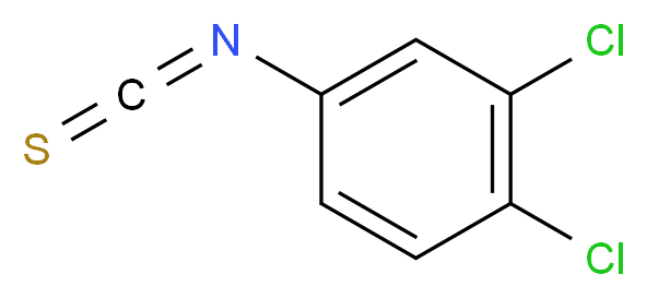 3,4-Dichlorophenyl isothiocyanate_分子结构_CAS_6590-94-9)