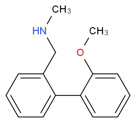 {[2-(2-methoxyphenyl)phenyl]methyl}(methyl)amine_分子结构_CAS_902836-95-7