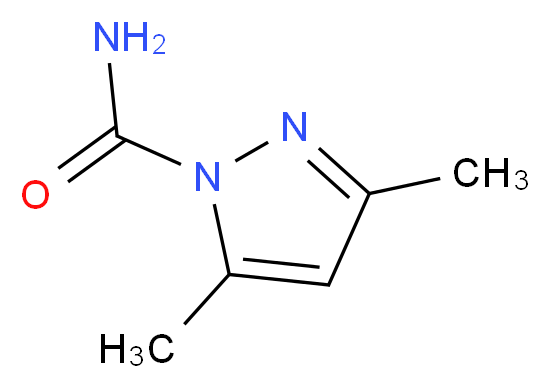 3,5-dimethyl-1H-pyrazole-1-carboxamide_分子结构_CAS_934-48-5)