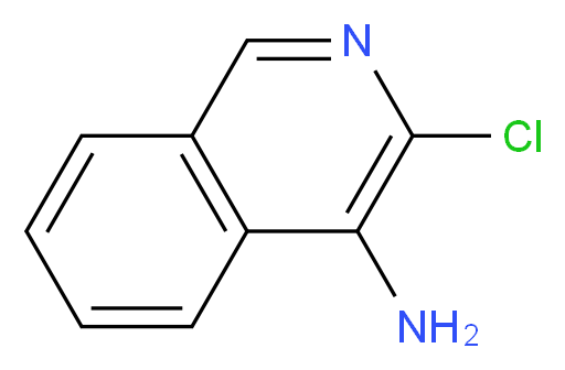 3-chloroisoquinolin-4-amine_分子结构_CAS_342899-38-1