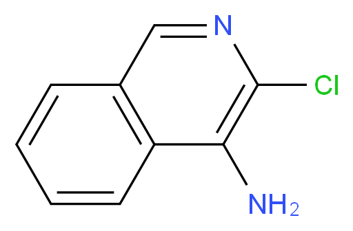 3-Chloro-4-isoquinolinamine_分子结构_CAS_342899-38-1)