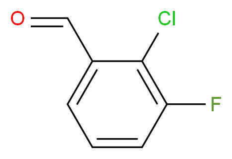2-Chloro-3-fluorobenzaldehyde_分子结构_CAS_96516-31-3)