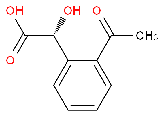 (R)-2-(2-Acetylphenyl)-2-hydroxyacetic acid_分子结构_CAS_51019-43-3)