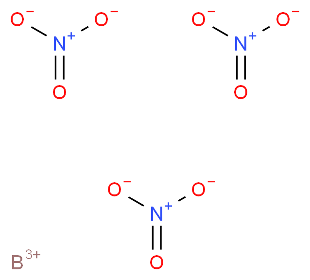 boron(3+) ion tris(nitrooxidane)_分子结构_CAS_71816-39-2