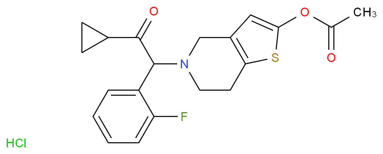 Prasugrel Hydrochloride(Discontinued)_分子结构_CAS_389574-19-0)