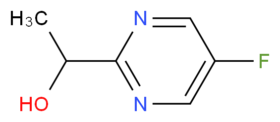 1-(5-fluoropyrimidin-2-yl)ethan-1-ol_分子结构_CAS_905587-43-1