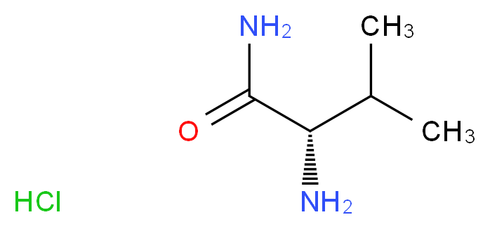 L-缬氨酰胺 盐酸盐_分子结构_CAS_3014-80-0)