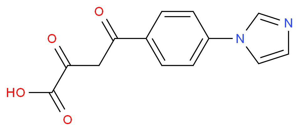 4-[4-(1H-imidazol-1-yl)phenyl]-2,4-dioxobutanoic acid_分子结构_CAS_105356-71-6