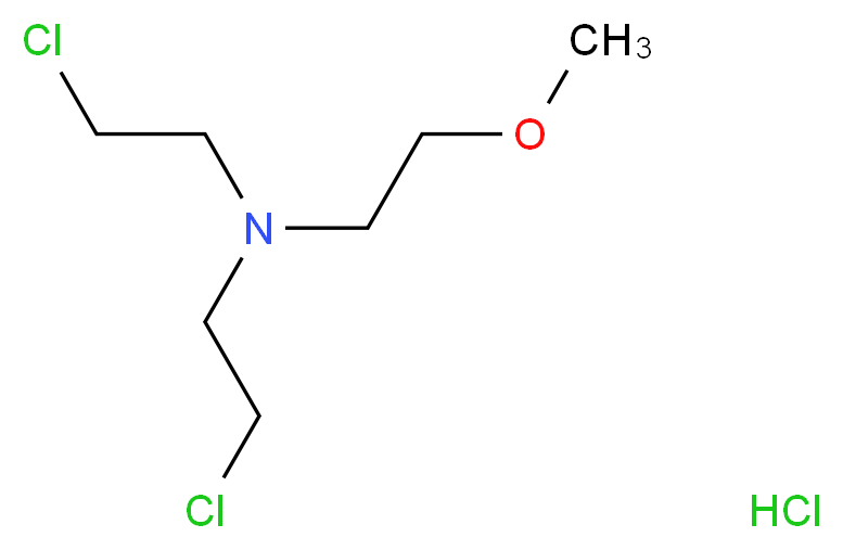 bis(2-chloroethyl)(2-methoxyethyl)amine hydrochloride_分子结构_CAS_27807-62-1