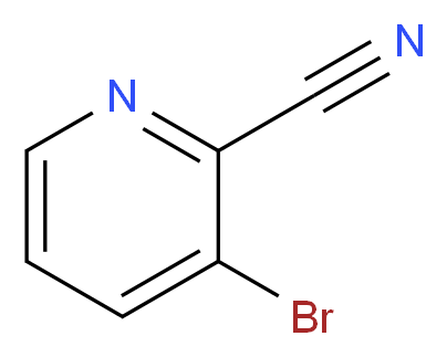 3-Bromopyridine-2-carbonitrile 97+%_分子结构_CAS_55758-02-6)