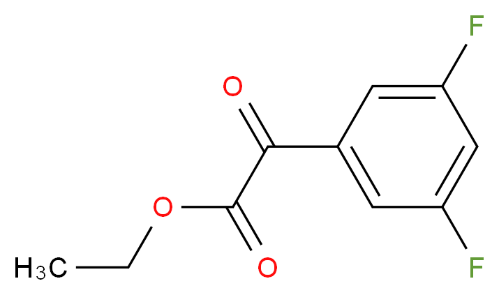 ethyl 2-(3,5-difluorophenyl)-2-oxoacetate_分子结构_CAS_208259-57-8