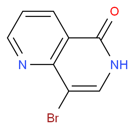 8-Bromo-1,6-naphthyridin-5(6H)-one_分子结构_CAS_155057-97-9)