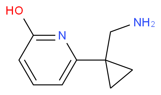 6-[1-(aminomethyl)cyclopropyl]pyridin-2-ol_分子结构_CAS_1060807-07-9