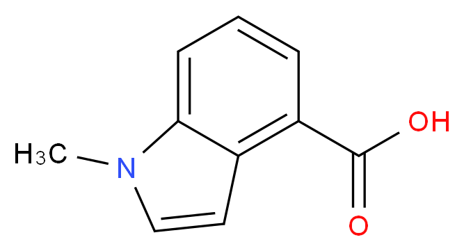 1-Methyl-1H-indole-4-carboxylic acid_分子结构_CAS_)