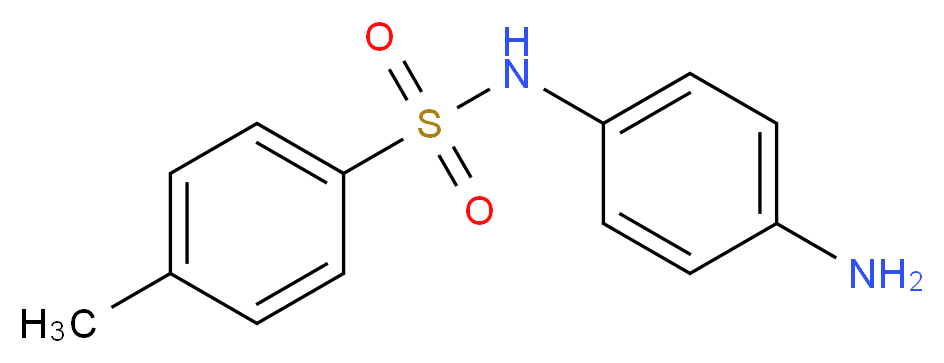 N-(4-aminophenyl)-4-methylbenzene-1-sulfonamide_分子结构_CAS_6380-08-1