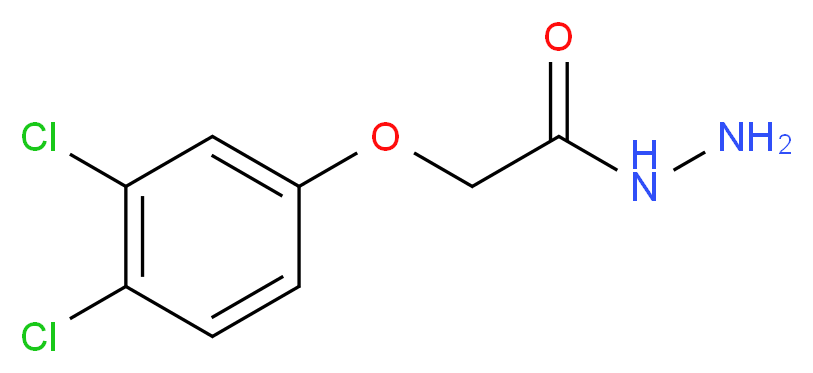 2-(3,4-Dichlorophenoxy)acetohydrazide_分子结构_CAS_)