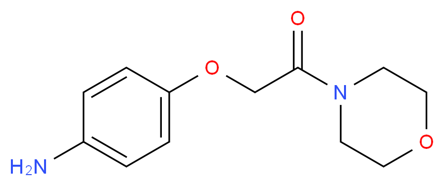 4-(2-morpholin-4-yl-2-oxoethoxy)aniline_分子结构_CAS_76870-09-2)