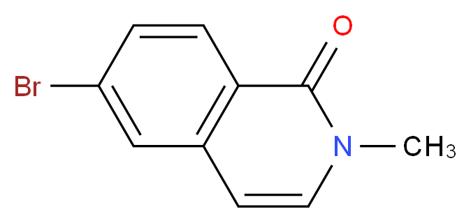 6-bromo-2-methyl-1,2-dihydroisoquinolin-1-one_分子结构_CAS_864866-92-2
