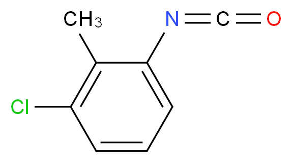 3-氯-2-甲基异氰酸苯酯_分子结构_CAS_40397-90-8)