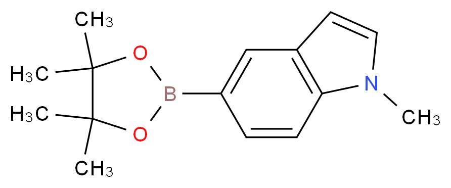 1-methyl-5-(4,4,5,5-tetramethyl-1,3,2-dioxaborolan-2-yl)-1H-indole_分子结构_CAS_837392-62-8)