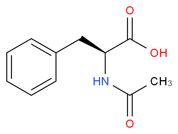 N-乙酰基-L苯丙氨酸_分子结构_CAS_2018-61-3)