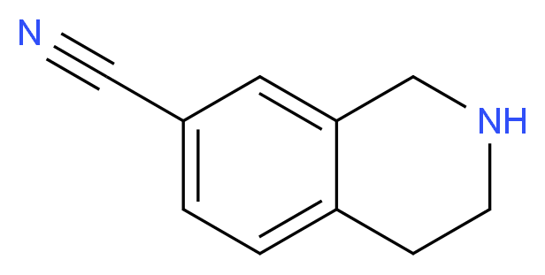 1,2,3,4-Tetrahydro-isoquinoline-7-carbonitrile_分子结构_CAS_149355-52-2)