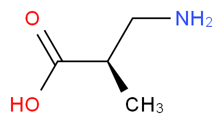 (R)-3-AMINO-2-METHYL-PROPIONIC ACID_分子结构_CAS_2140-95-6)