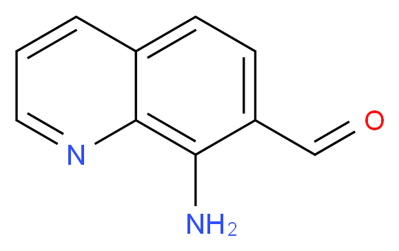 8-aminoquinoline-7-carbaldehyde_分子结构_CAS_158753-17-4