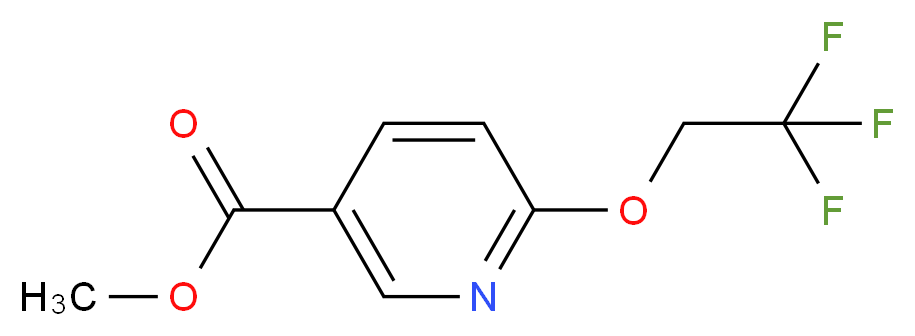 Methyl 6-(2,2,2-trifluoroethoxy)nicotinate_分子结构_CAS_287979-27-5)