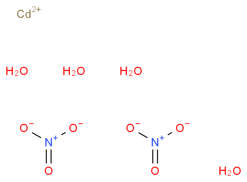 硝酸镉四水合物_分子结构_CAS_10022-68-1)