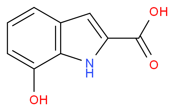 7-Hydroxy-1H-indole-2-carboxylic acid_分子结构_CAS_84639-84-9)