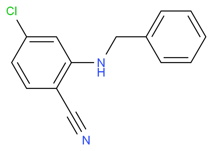 2-(benzylamino)-4-chlorobenzonitrile_分子结构_CAS_)