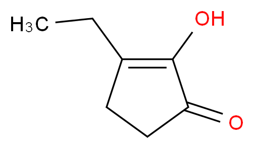 3-Ethyl-2-hydroxycyclopent-2-enone_分子结构_CAS_21835-01-8)