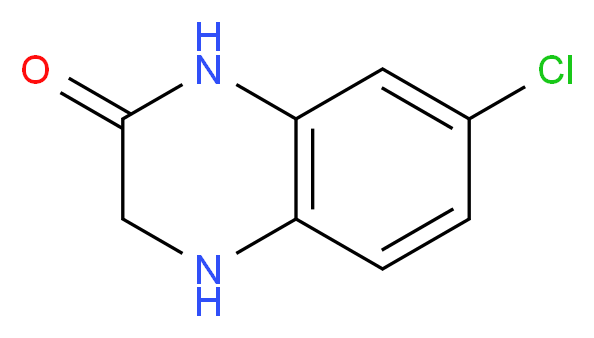 7-Chloro-3,4-dihydro-1H-quinoxalin-2-one_分子结构_CAS_66367-05-3)