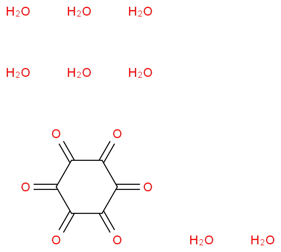 cyclohexane-1,2,3,4,5,6-hexone octahydrate_分子结构_CAS_527-31-1