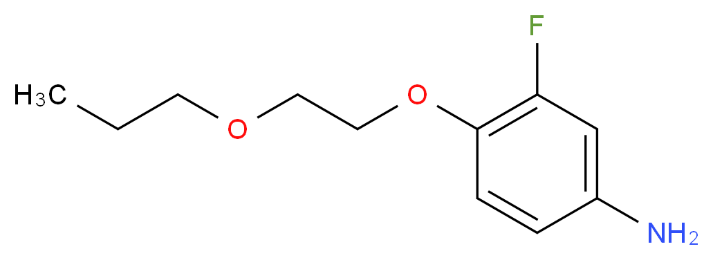 3-Fluoro-4-(2-propoxyethoxy)aniline_分子结构_CAS_)