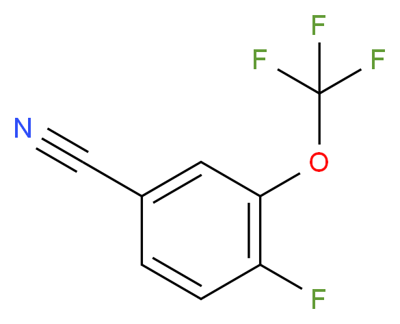 4-fluoro-3-(trifluoromethoxy)benzonitrile_分子结构_CAS_886501-14-0